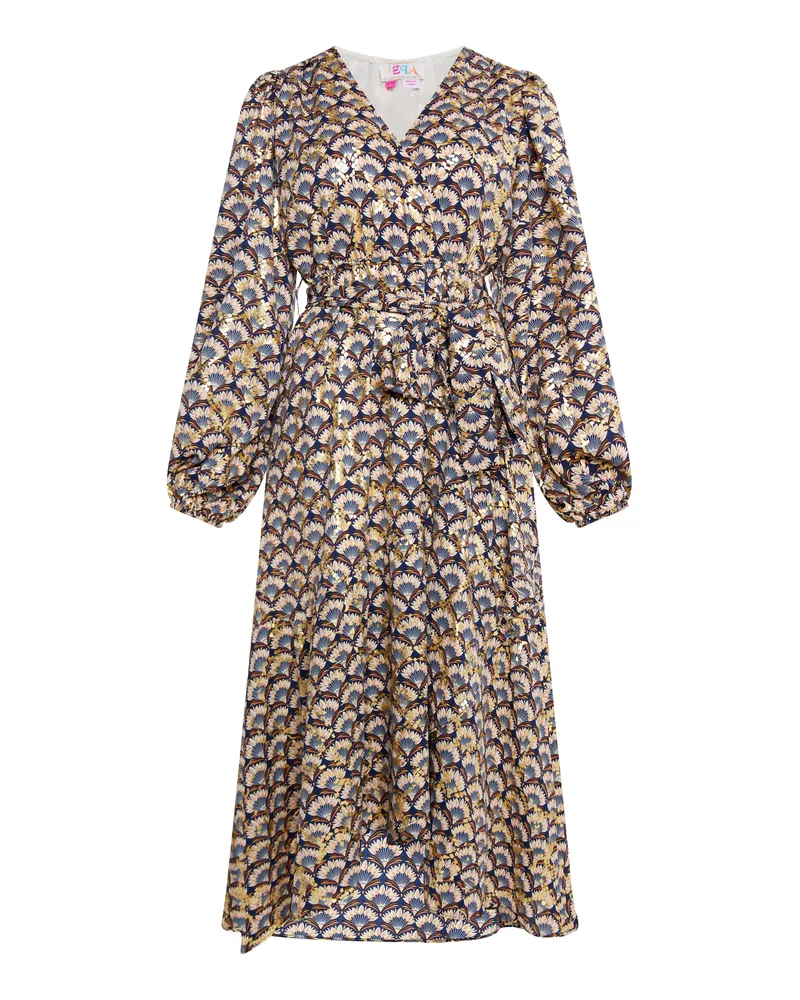 IZIA Maxikleid mit Print Damen Marine Mehrfarbig Mehrfarbig