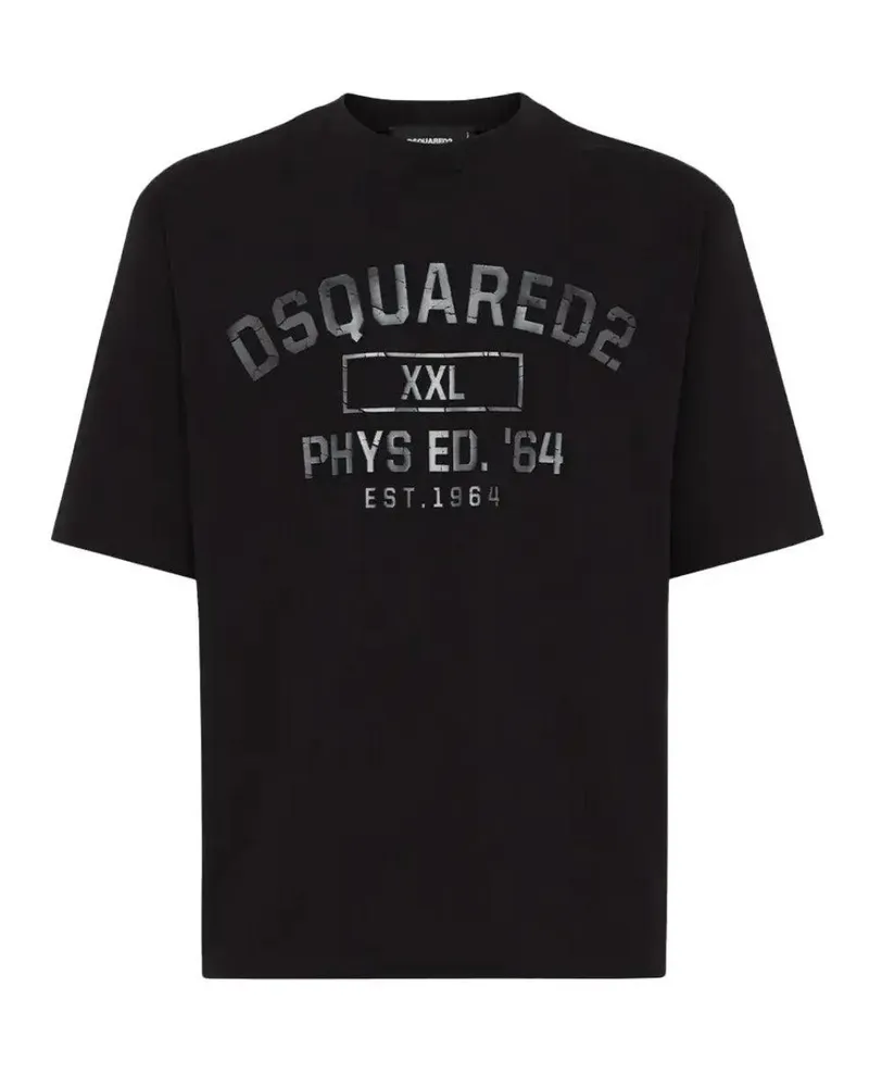 Dsquared2 Phys Ed Military" T-Shirt für Herren (Schwarz Schwarz