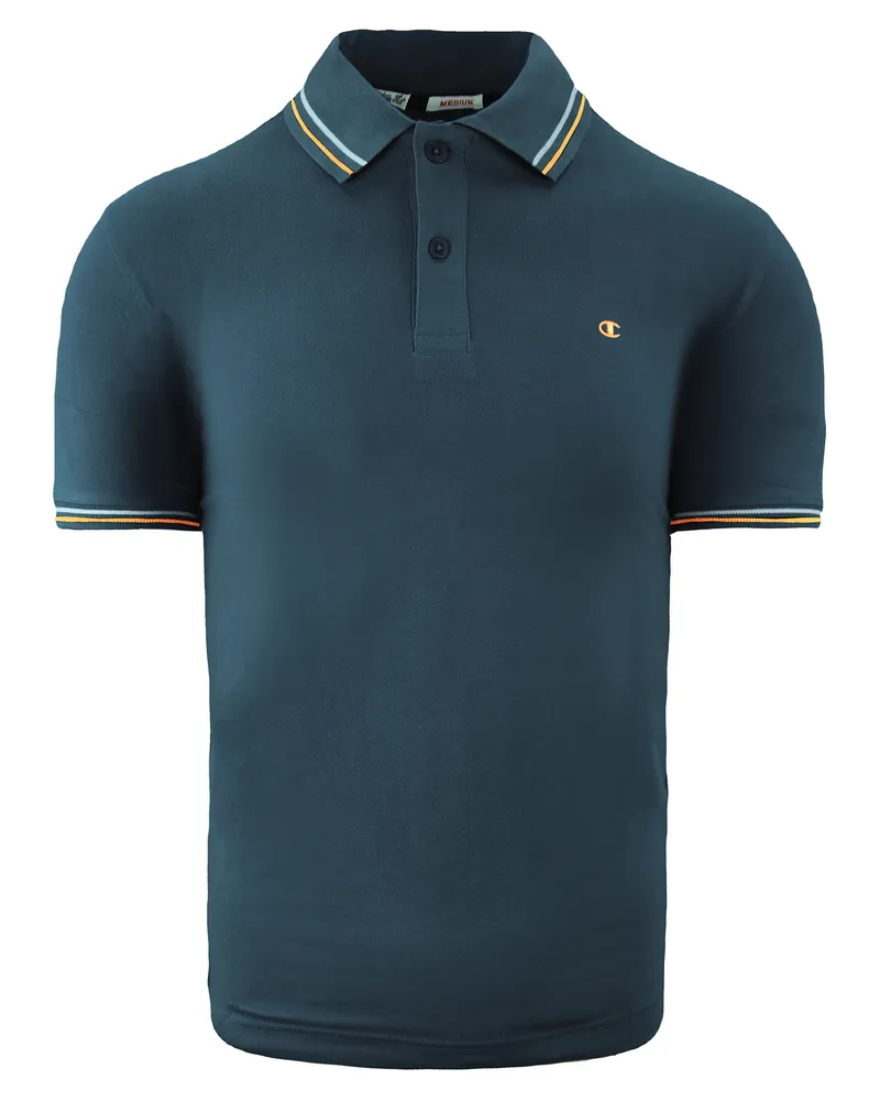 Champion Heritage Fit Mens Navy Polo Shirt Marineblau