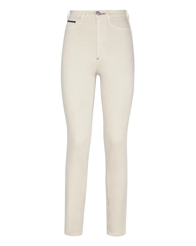 Philipp Plein Jeggings Iconic Plein Beige