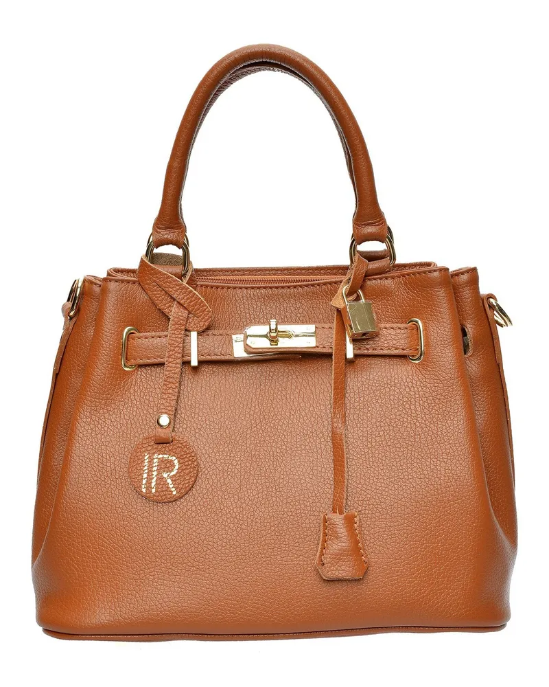 Isabella Rhea Braun Rindsledertasche Braun