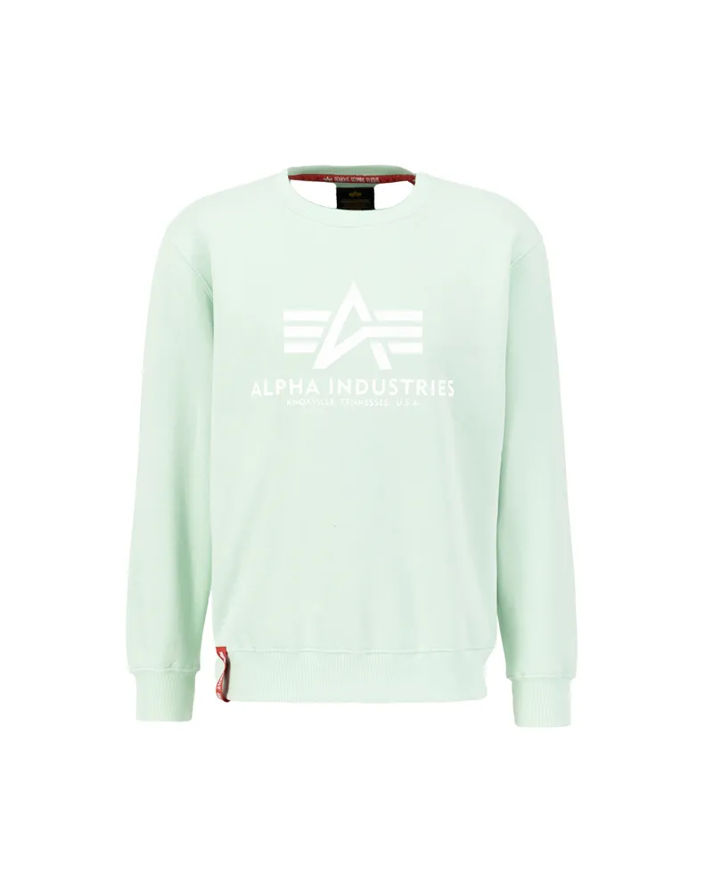 Alpha Industries Basic Big Logo Sweatshirt Mintgrün