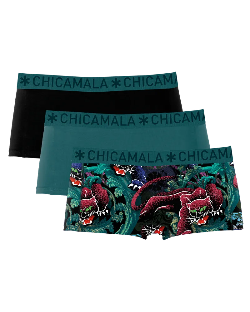 Muchachomalo Chicamala Boxershorts – 3er-Pack – Mädchenunterwäsche Mehrfarbig