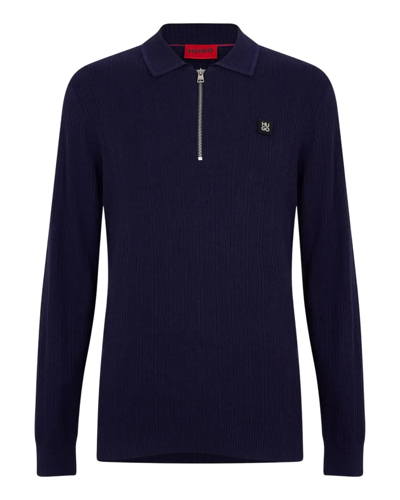 HUGO BOSS Sastoro" Oberteil für Herren, gerippt, Leger (Marine Marineblau