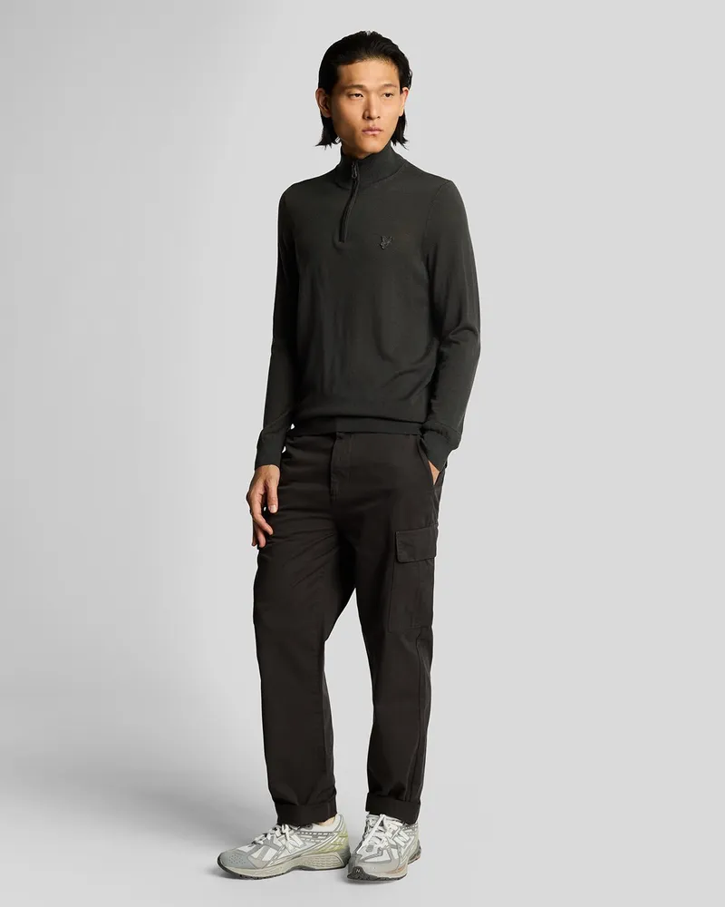 Lyle & Scott Cargohose mit Taschen – Grau Grau