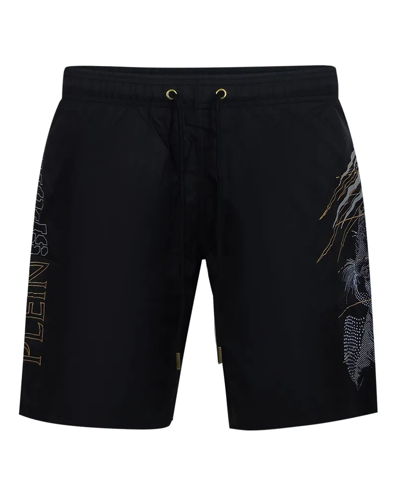 Philipp Plein Schwimmshorts in Schwarz Schwarz