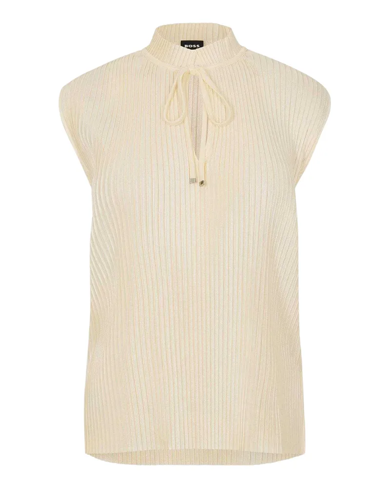 HUGO BOSS Emalla" Top für Damen, Ärmellos (Weiß Weiß