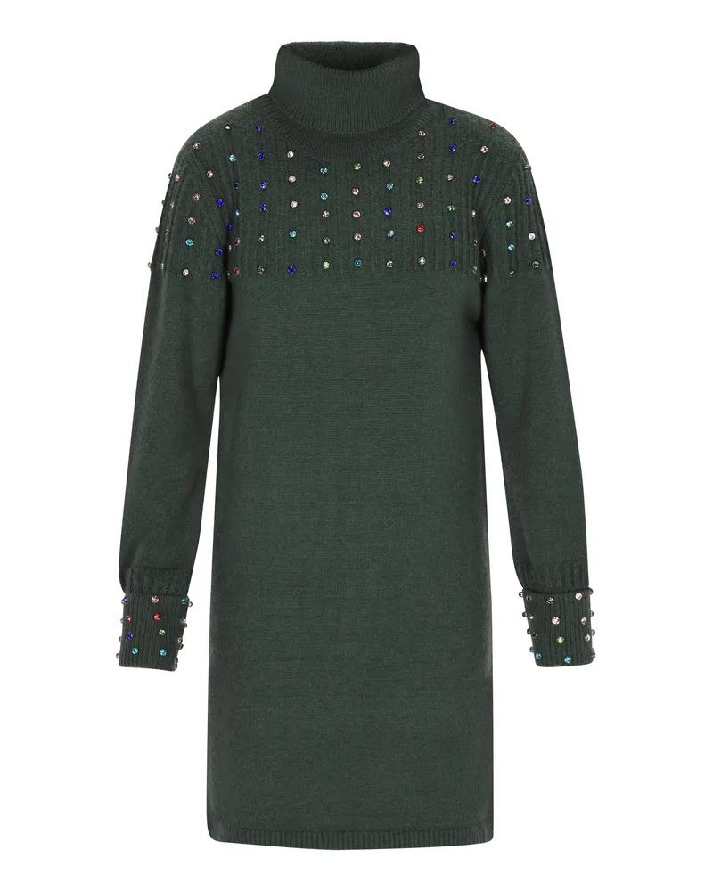 FAINA Kleid Damen dunkelgrün Dunkelgrün