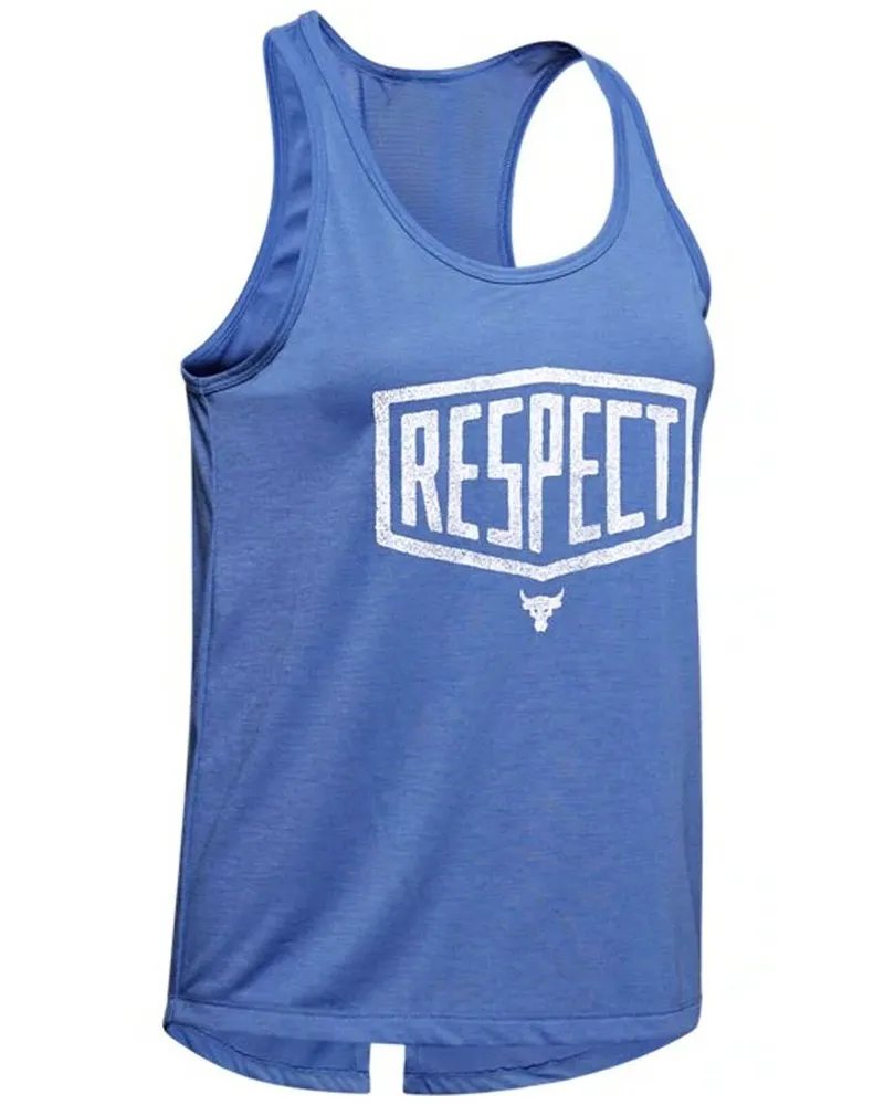 Under Armour X Project Rock Tank Top - Frauen Blau