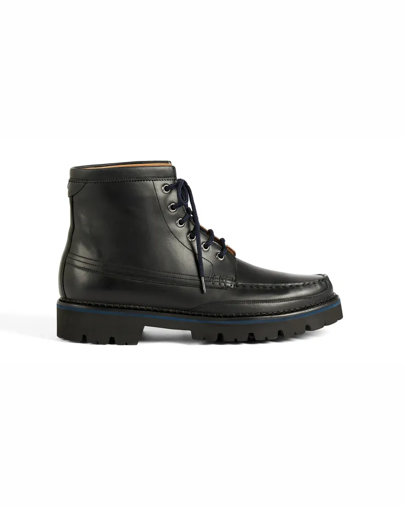 Ted Baker Jarrno Mens Black Stiefel Schwarz