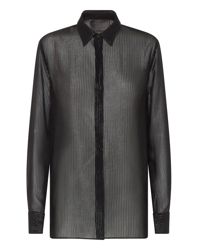 Philipp Plein Hemdbluse - Schwarz Schwarz