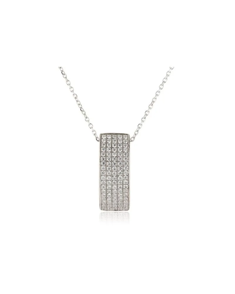 Orphelia Damen-Kette aus 925er Sterlingsilber mit Anhänger – Silber ZH-4437 Silber