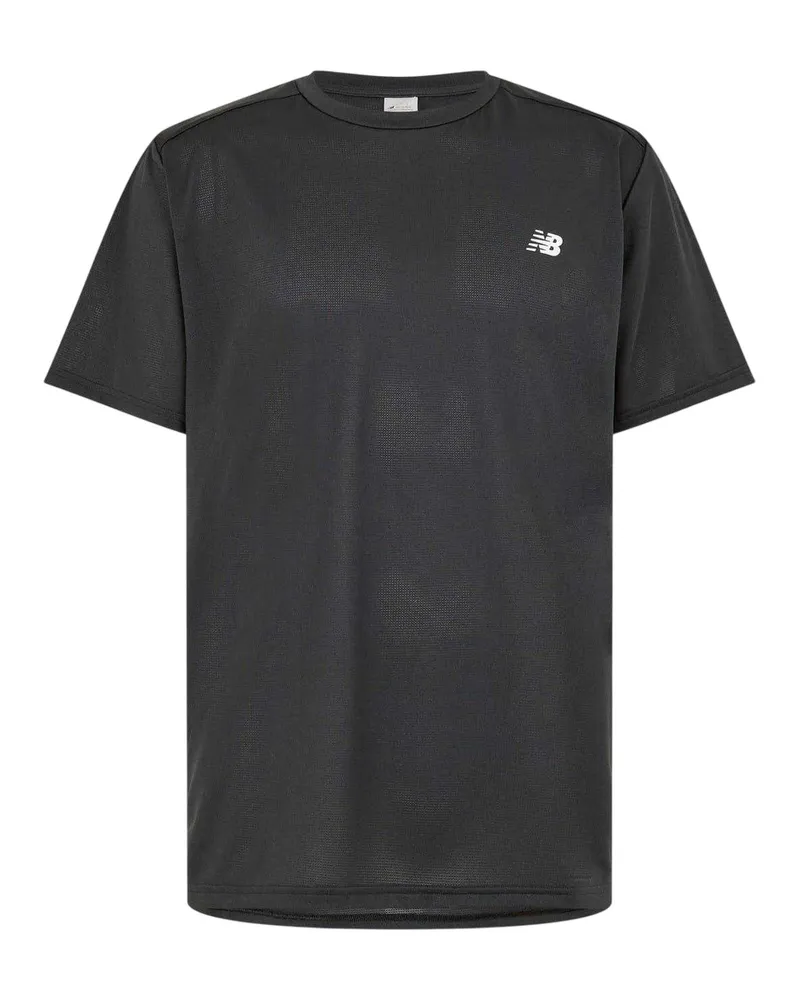 New Balance Oberteil für Herren, Sport (Schwarzer Druck Schwarz