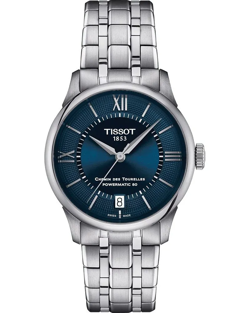 Tissot Chemin Des Tourelles Powermatic 80 Silber Damen Armbanduhr T1392071104800 Silber