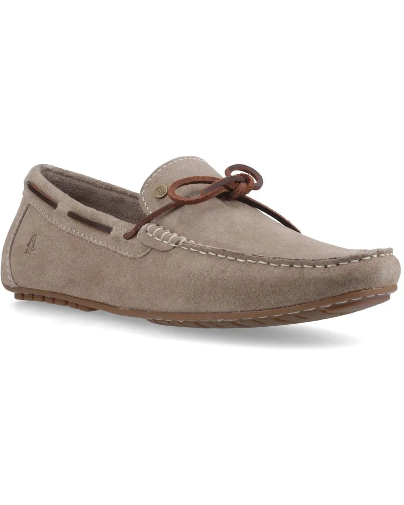 Hush Puppies Reuben Bootsschuh Veloursleder Herren Taupe Bootsschuhe Taupe