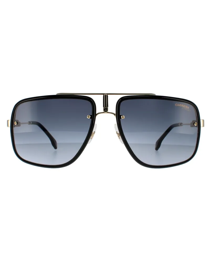 Carrera Aviator Herren Sonnenbrille Gold Schwarz Grau Verlauf Schwarz