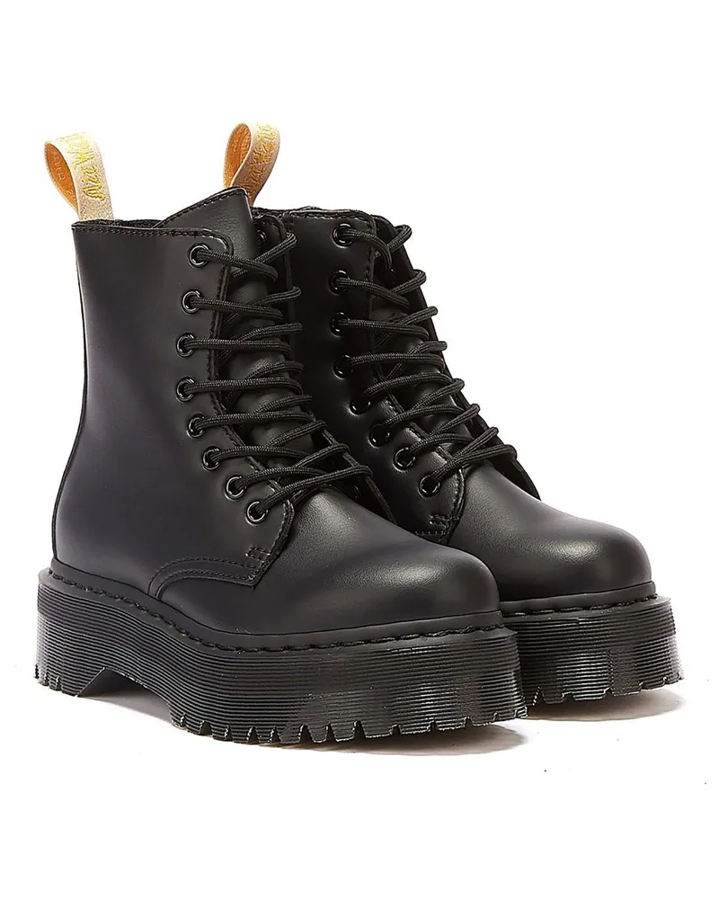 Dr.Martens Jadon II Vegan Damen Mono Stiefel - Schwarz Schwarz