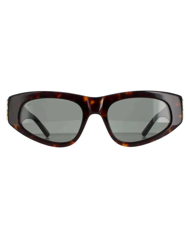 Balenciaga Oval Damen Dark Havana Green BB0095S Braun