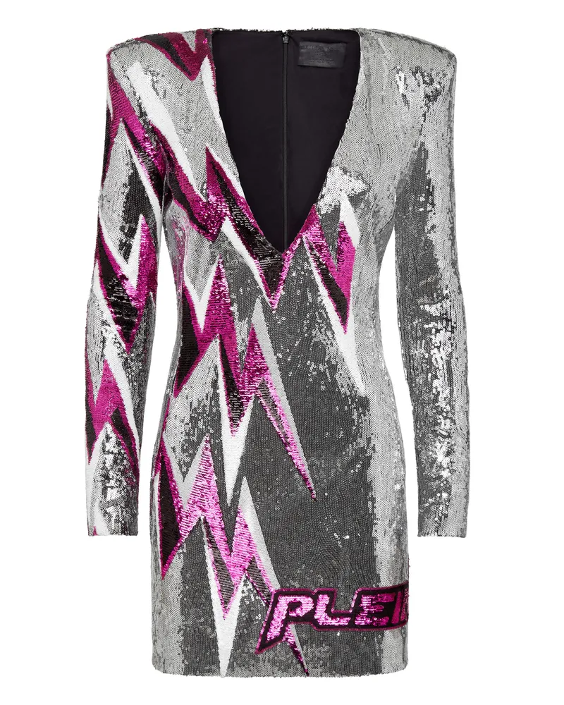 Philipp Plein Minikleid Silber