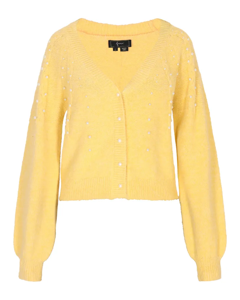 FAINA Strickjacke für Damen - Gelb Gelb