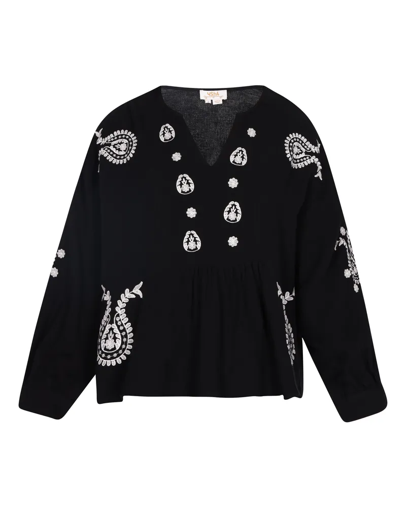 Usha Bluse für Damen - Schwarz Schwarz