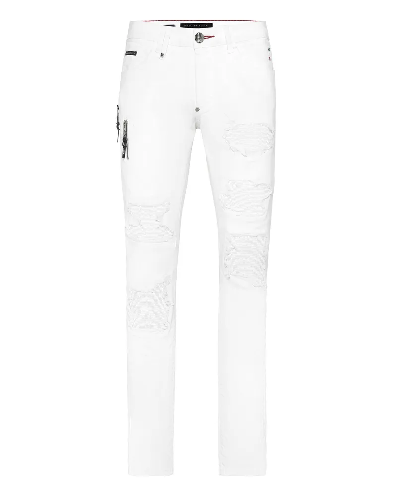Philipp Plein Jeans Regular Fit Rock Star Weiß