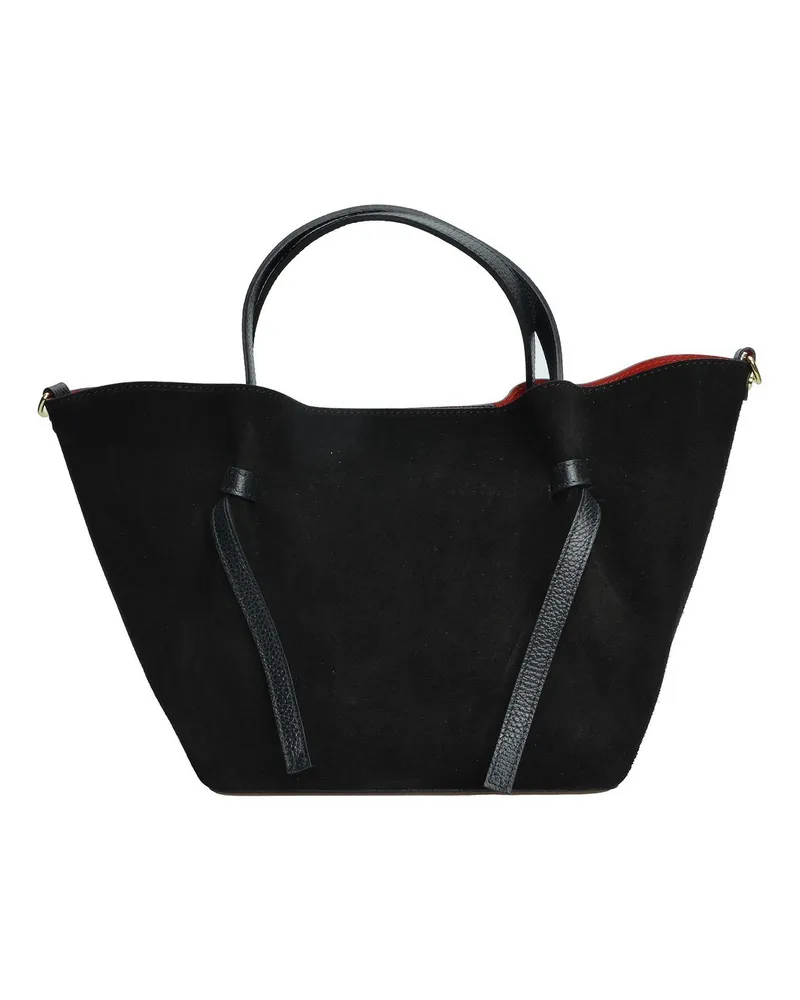 Isabella Rhea Schwarz Rindsledertasche Schwarz
