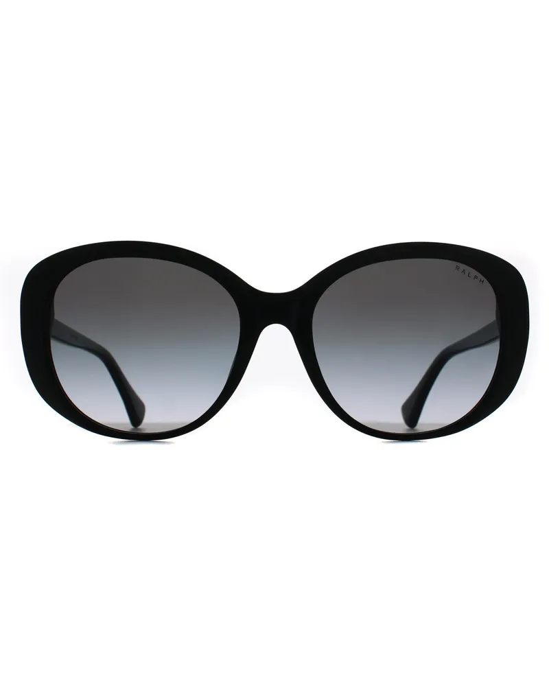 Ralph Lauren RA5335U runde Damen-Sonnenbrille, glänzend mit Farbverlauf - Schwarz Schwarz
