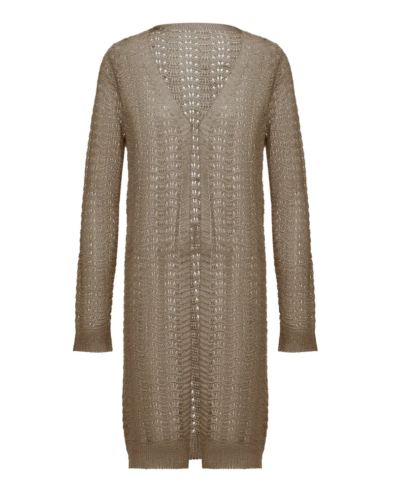 DreiMaster Strickjacke Frauen Taupe Beige