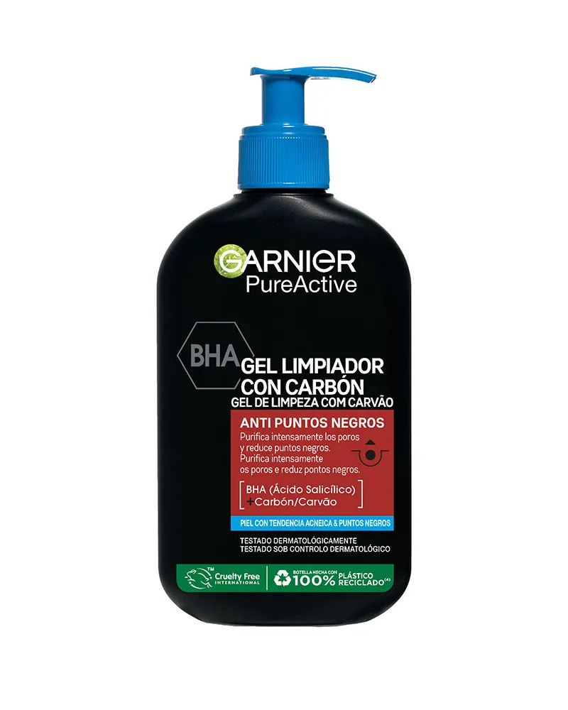 Garnier Pure Active Reinigungsgel Mit Aktivkohle 250 ml 