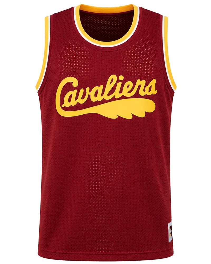 Mitchell & Ness NBA Cleveland Cavaliers Netz Herren Rotes Westenteil Rot