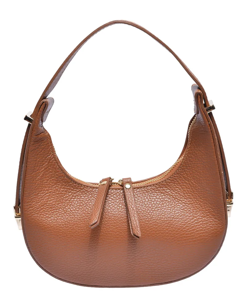 Isabella Rhea Braun Rindsledertasche Braun