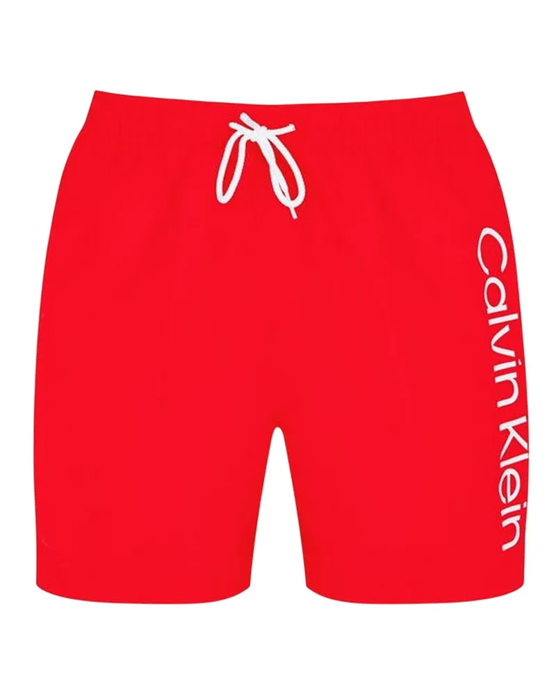 Calvin Klein Badeshorts für Herren, Polyester (Rot Rot
