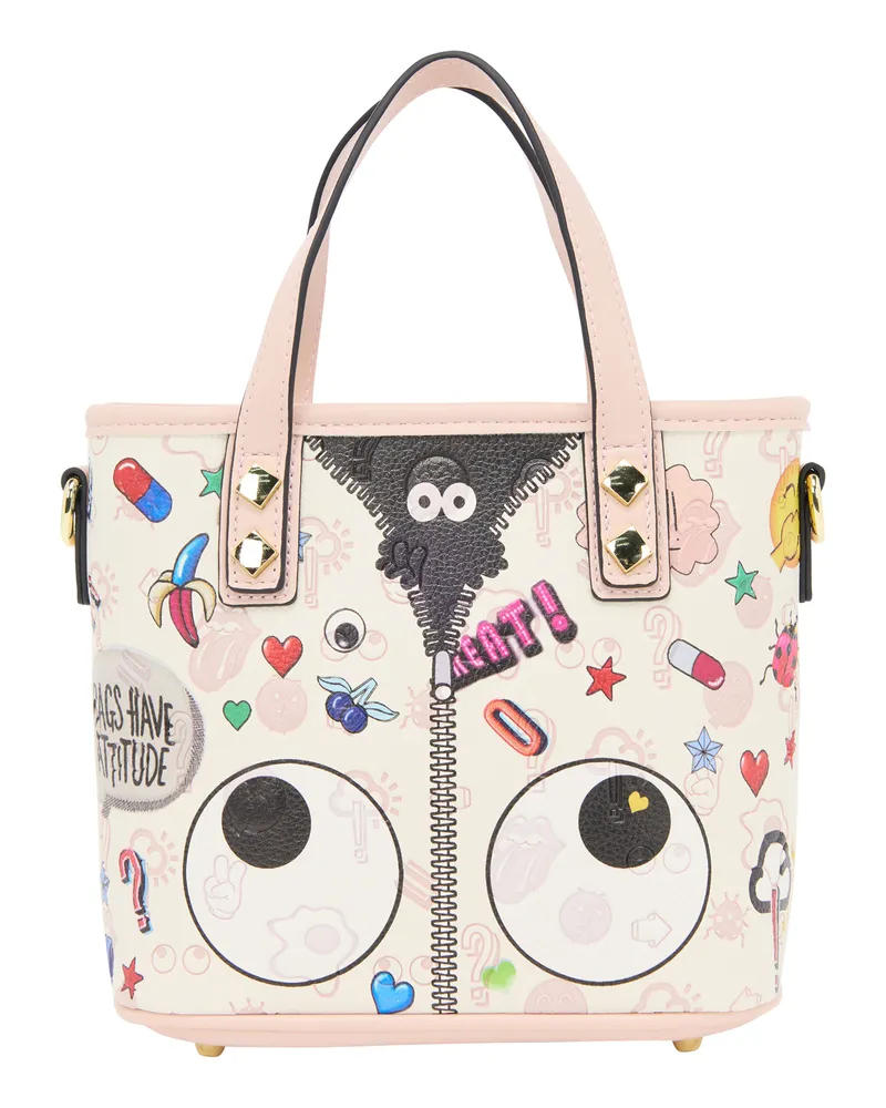 My Mo Handtasche Handtasche Frauen rosa weiß Rosa