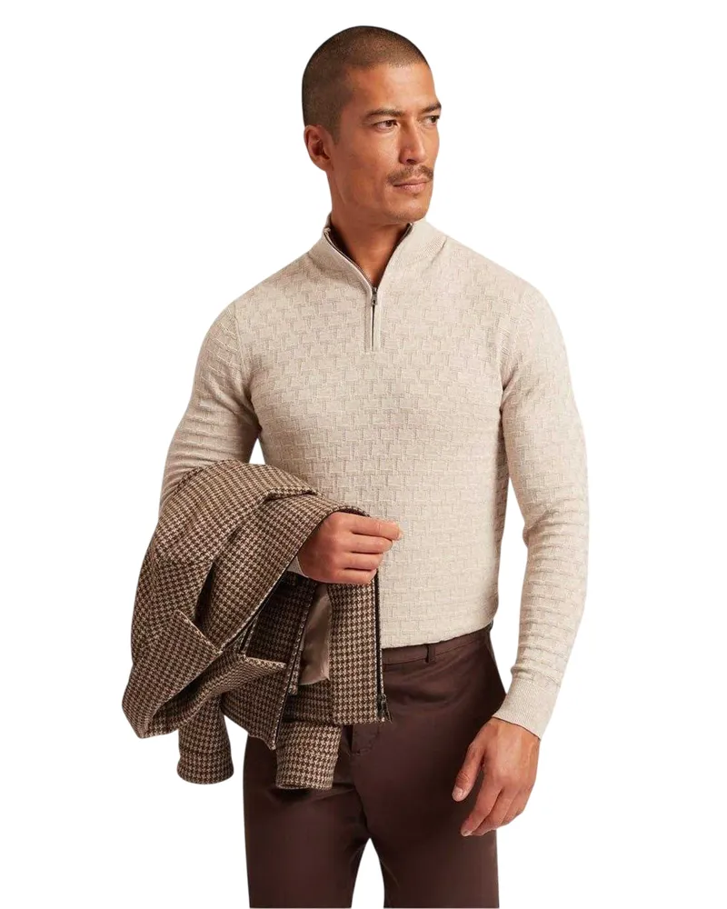 Ted Baker Pullover Top für Herren (Natürlich Natur