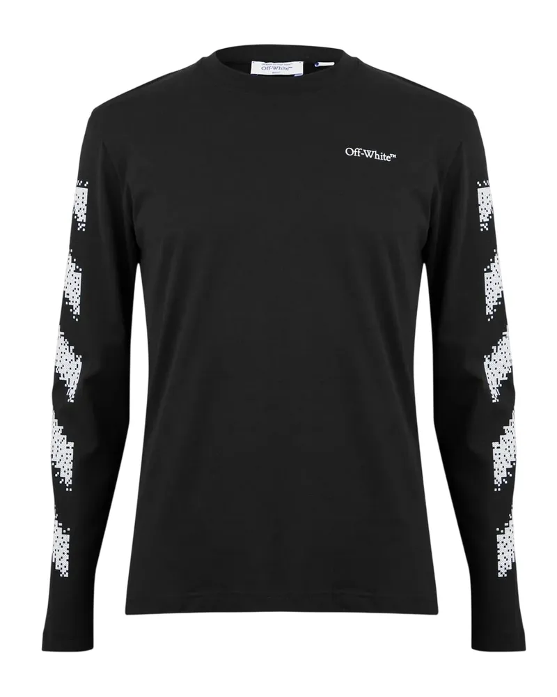 OFF-WHITE Off White - T-Shirt für Herren, Rundhalsausschnitt, Regulär (Schwarz/Weiß Schwarz