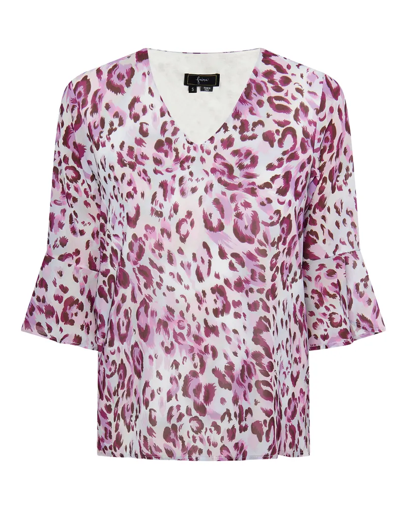 FAINA Blusenshirt Damen Flieder Mehrfarbig Lila