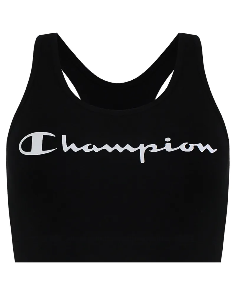 Champion Logo-Sport-BH für Damen - Schwarz Schwarz