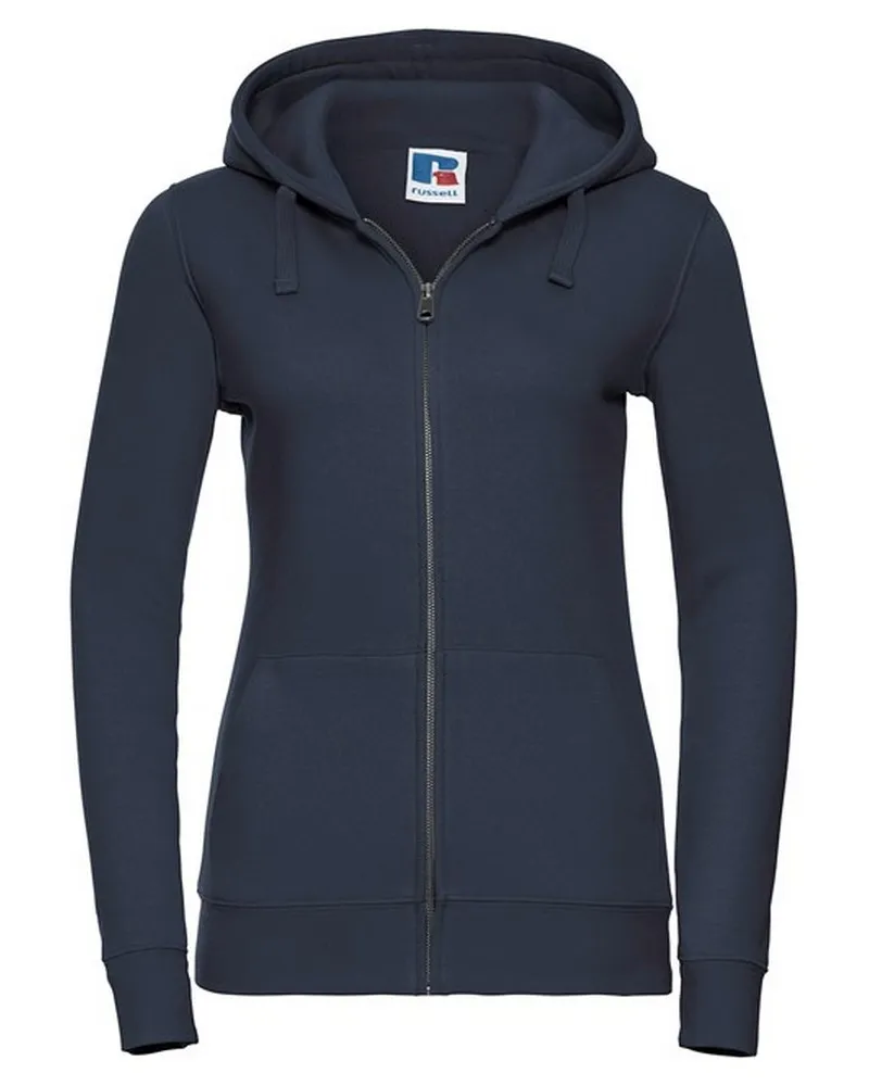Russell Athletic Russell - "Authentic" Hoodie mit durchgehendem Reißverschluss für Damen (Dunkelblau Marineblau