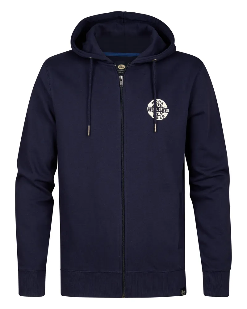 Petrol Industries Sweatjacke Hoodie Blau