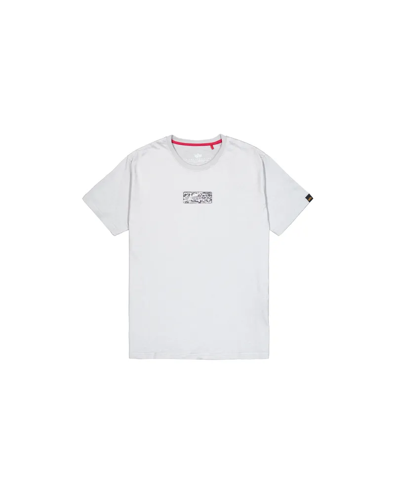 Alpha Industries Metal Plate T-Shirt Grau