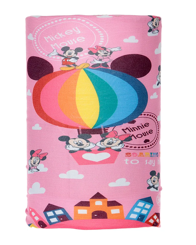 BUFF Multifunktionaler, ultraelastischer, nahtloser Schlauchschal Minnie und Mickey 16600 für Mädchen Rosa