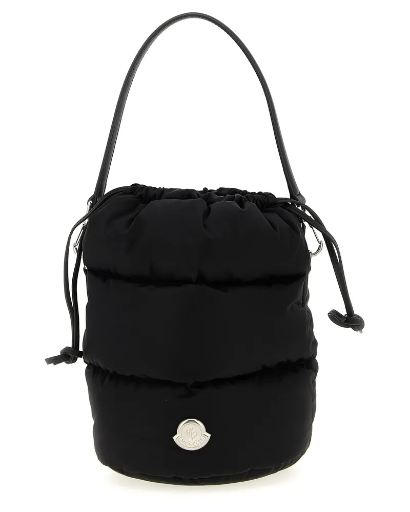 Moncler schwarze Polyamid-Handtasche Schwarz