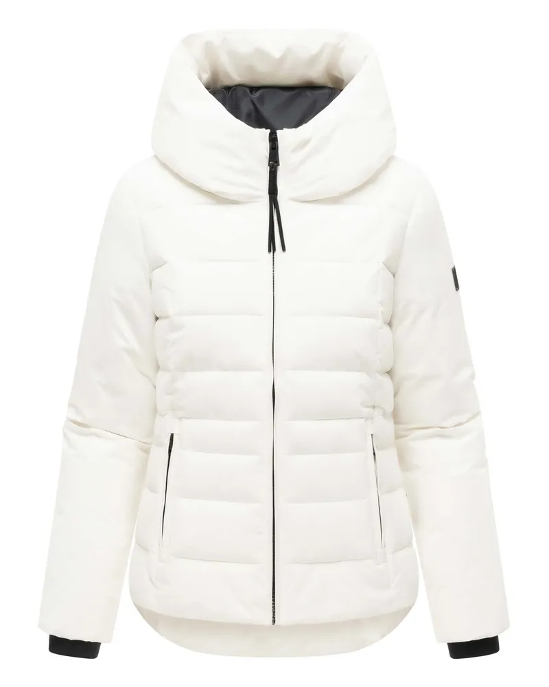 NAVAHOO Stepptänzchen Steppjacke mit Kapuze für Damen - Weiß Weiß