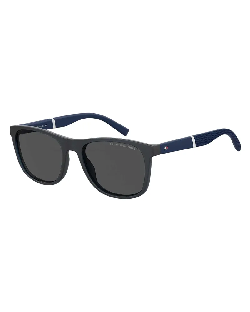 Tommy Hilfiger Gemustert-Sonnenbrille für Herren, Azetat (Marine/Schwarz Marineblau