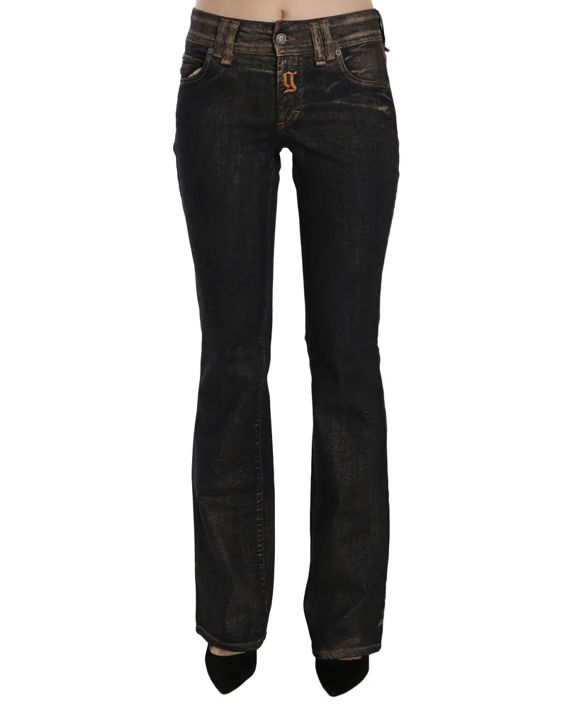 John Galliano Bootcut-Jeans Marineblau