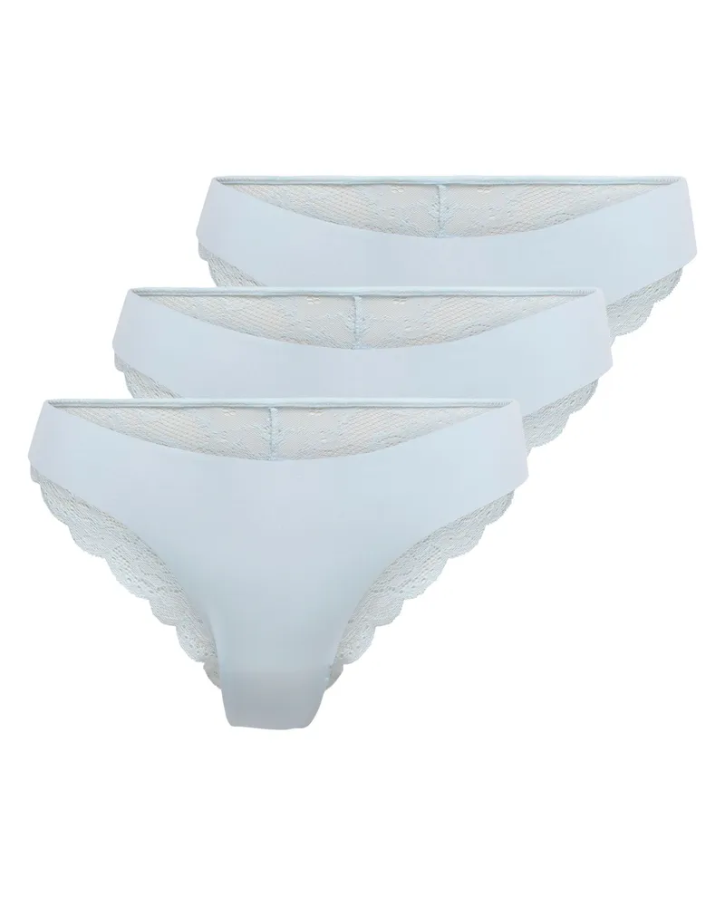 only Onlchloe Lace Brazil Brief Blau