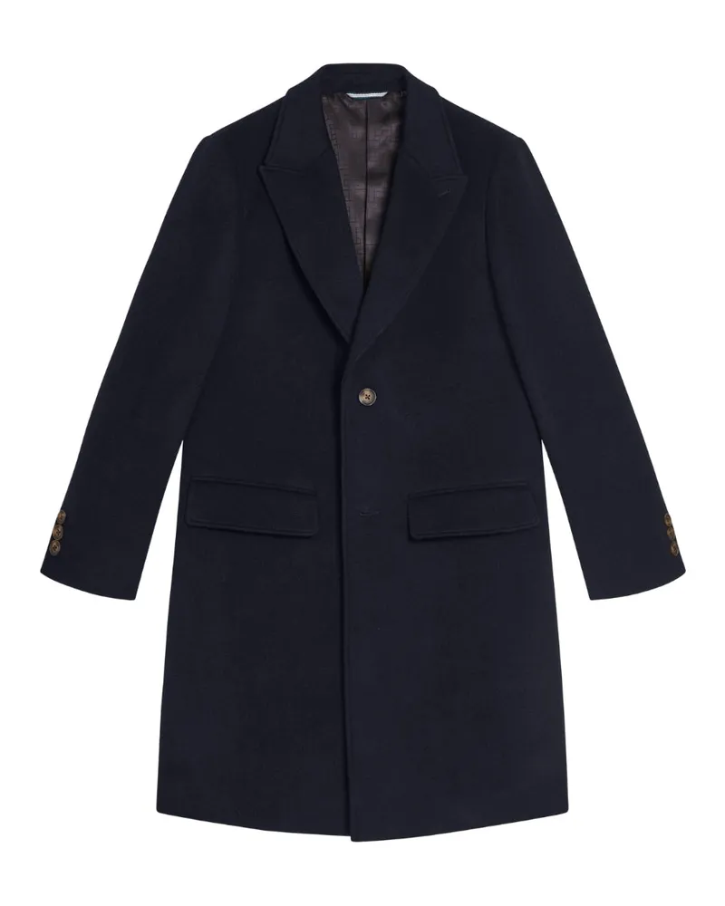 Ted Baker Wilding Wollmischung Marineblauer Mantel Dunkles