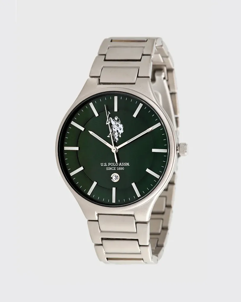 U.S. Polo Assn.  Uhr Jordan Herren Uhr Silber