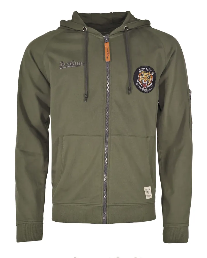 Top Gun Hoodie TG20213018 - Oliv Oliv